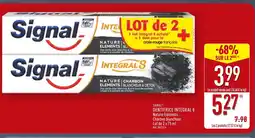 ALDI Signal Dentifrice Integral 8 Nature Éléments Charbon Blancheur offre
