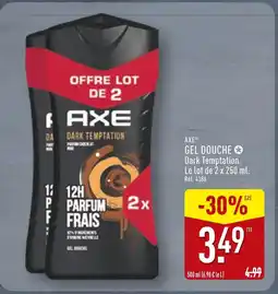 ALDI AXE Gel Douche Dark Temptation offre