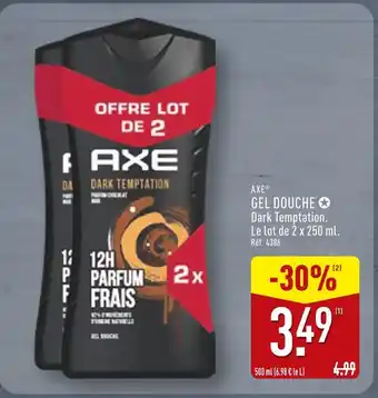 ALDI AXE Gel Douche Dark Temptation offre