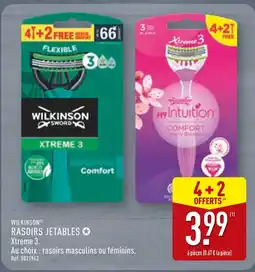 ALDI Wilkinson Rasoirs Jetables Xtreme 3 Sensitive Comfort offre