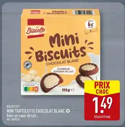 ALDI Biscotto Mini Biscuits Chocolat Blanc offre