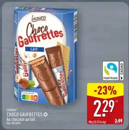 ALDI Isaura Choco Gaufrettes Lait offre