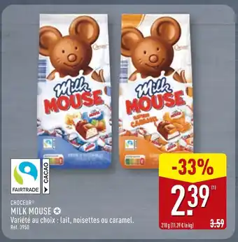 ALDI Choceur Milk Mouse Lait offre