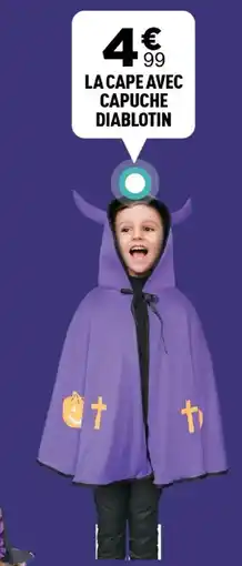 Centrakor La cape avec capuche diablotin offre