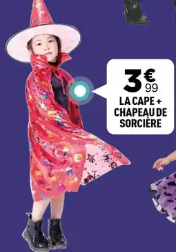 Centrakor La cape + chapeau de sorcière offre