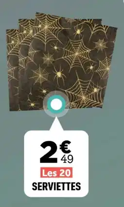 Centrakor Les 20 serviettes offre