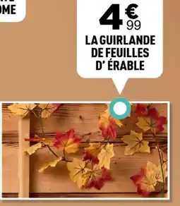 Centrakor La guirlande de feuilles d' érable offre