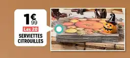 Centrakor Les 20 serviettes citrouilles offre