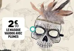 Centrakor Le masque vaudou avec plumes offre