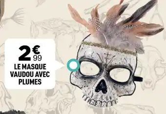 Centrakor Le masque vaudou avec plumes offre