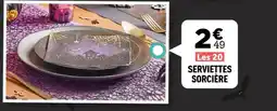 Centrakor Les 20 serviettes sorcière offre