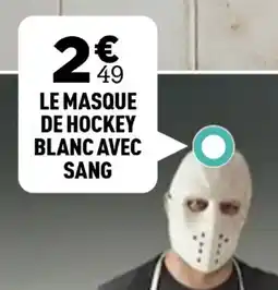 Centrakor Le masque de hockey blanc avec sang offre