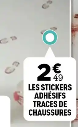 Centrakor Les stickers adhésifs traces de chaussures offre