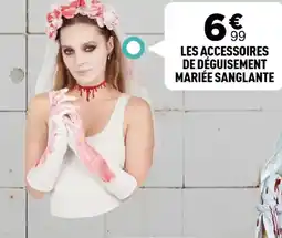 Centrakor Les accessoires de déguisement mariée sanglante offre
