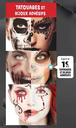 Centrakor Tatouages et bijoux adhésifs offre