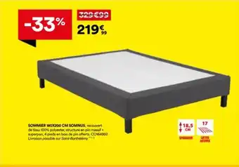 BUT Sommier 180x200 cm somnus offre