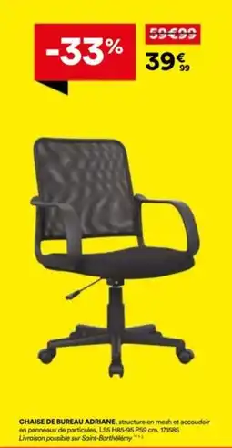 BUT Chaise de bureau adriane offre