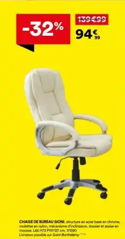 BUT Chaise de bureau sioni offre