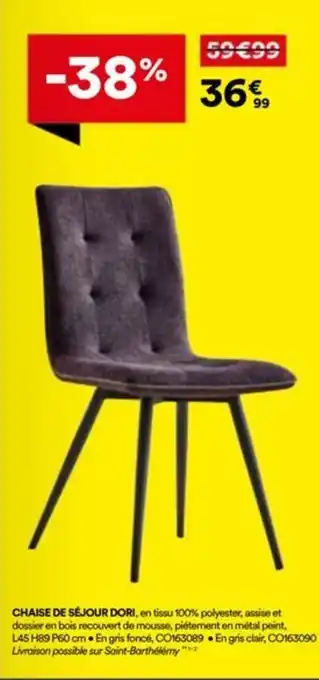 BUT Chaise de séjour dori offre