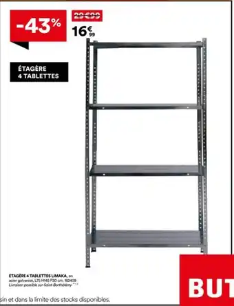 Étagère 4 tablettes