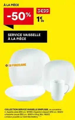 BUT Collection service vaisselle simplisse offre