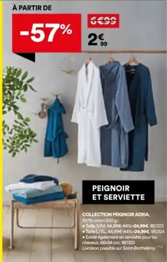 BUT Peignoir et serviette offre