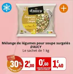Coccinelle Supermarché D'AUCY Mélange de légumes pour soupe surgelés offre