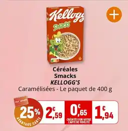 Coccinelle Supermarché KELLOGG'S Céréales Smacks offre