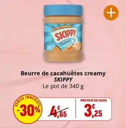 Coccinelle Supermarché SKIPPY Beurre de cacahuètes creamy offre