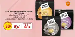 Coccinelle Supermarché CARTE NOIRE Café dosette compatible Senseo offre