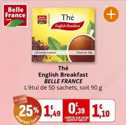 Coccinelle Supermarché BELLE FRANCE Thé English Breakfast offre