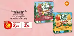 Coccinelle Supermarché POM'POTES Compote en gourde offre