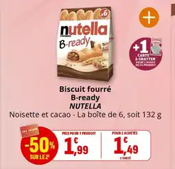 Coccinelle Supermarché NUTELLA Biscuit fourré B-ready offre