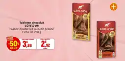 Coccinelle Supermarché CÔTE D'OR Tablette chocolat offre
