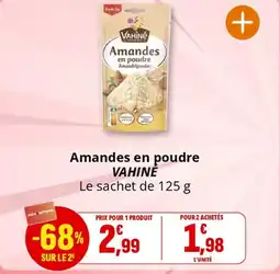 Coccinelle Supermarché VAHINÉ Amandes en poudre offre
