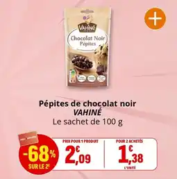 Coccinelle Supermarché VAHINÉ Pépites de chocolat noir offre