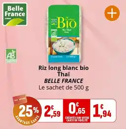 Coccinelle Supermarché BELLE FRANCE Riz long blanc bio Thaï offre