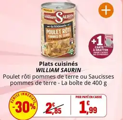 Coccinelle Supermarché WILLIAM SAURIN Plats cuisinés offre