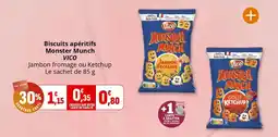 Coccinelle Supermarché VICO Biscuits apéritifs Monster Munch offre