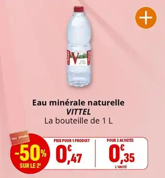 Coccinelle Supermarché VITTEL Eau minérale naturelle offre