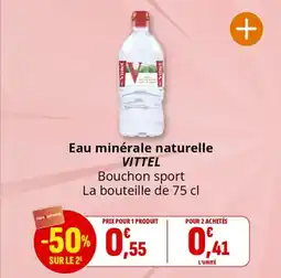 Coccinelle Supermarché VITTEL Eau minérale naturelle offre
