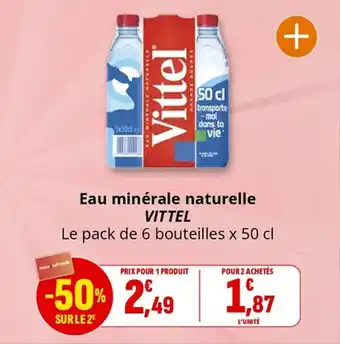 Coccinelle Supermarché VITTEL Eau minérale naturelle offre
