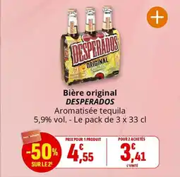 Coccinelle Supermarché DESPERADOS Bière original offre