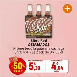 Coccinelle Supermarché DESPERADOS Bière Red offre
