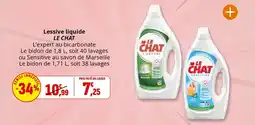 Coccinelle Supermarché LE CHAT Lessive liquide offre