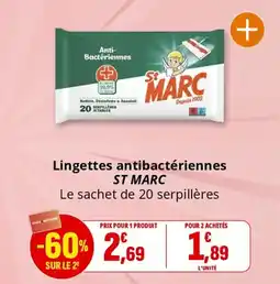 Coccinelle Supermarché ST MARC Lingettes antibactériennes offre