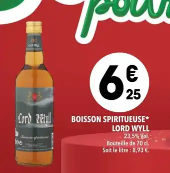 Supeco Boisson spititueuse lord wyll offre
