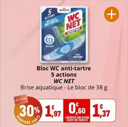 Coccinelle Supermarché WC NET Bloc WC anti-tartre 5 actions offre