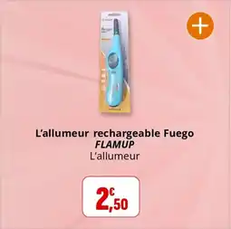 Coccinelle Supermarché FLAMUP L'allumeur rechargeable Fuego offre
