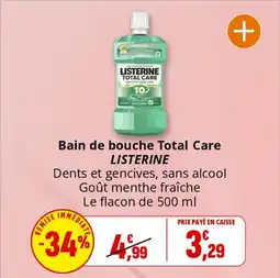 Coccinelle Supermarché LISTERINE Bain de bouche Total Care offre